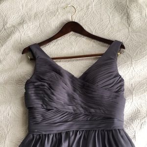 Bill Levkoff Grey Bridesmaid Dress